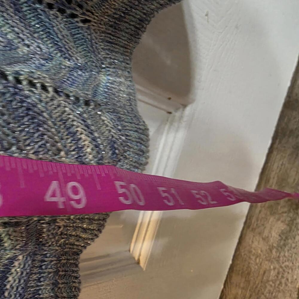 Madden NYC Women's Blue Knit Midi Dress with slit- XL - Picture 8 of 8